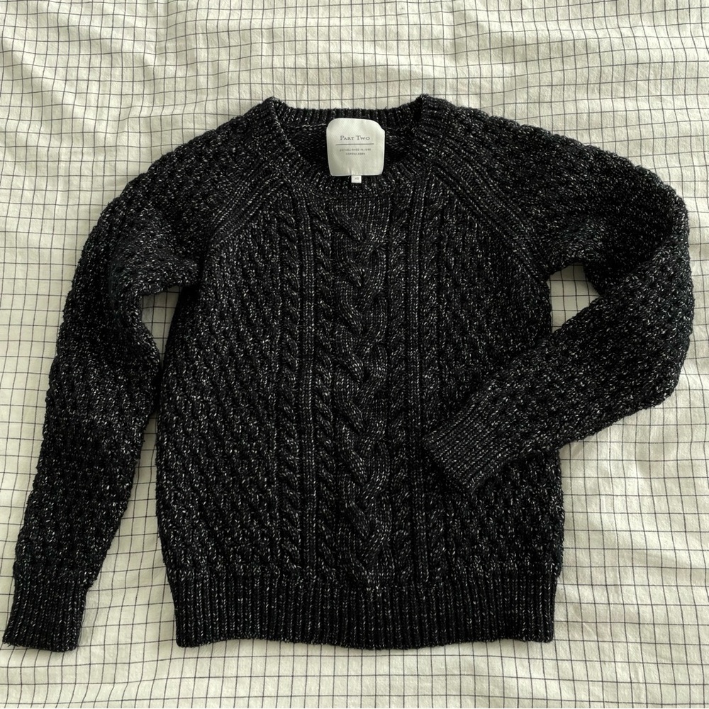 Part Two 100% Cotton cable knit sweater